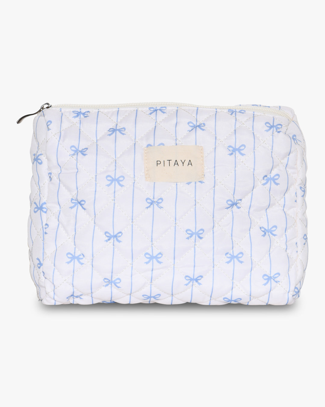 Medium Makeup Bag - Blue Bow