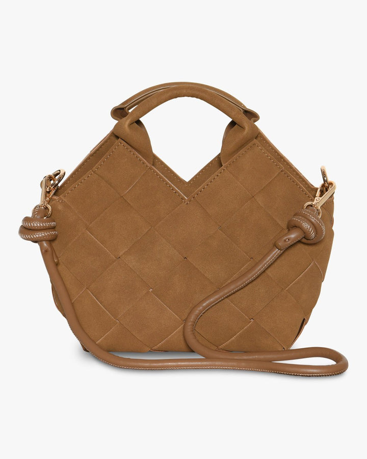 Marly Bag Small - Faux Suede Mocha Brown