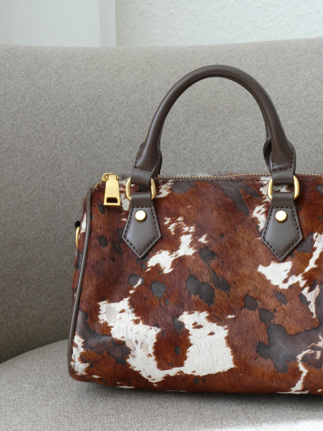 Kayla Bowling Bag - Cow