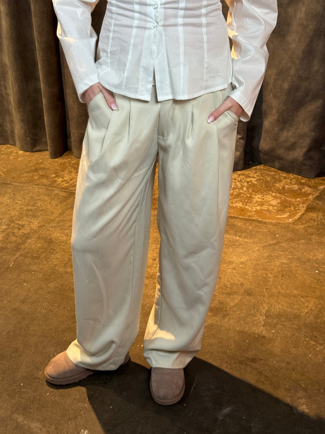 Nora Pants - Foam White