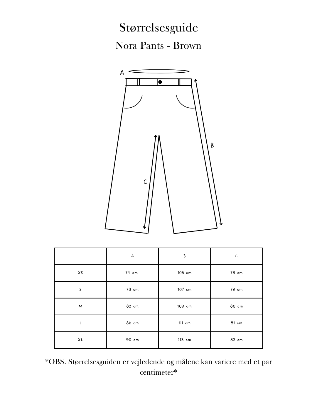 Nora Pants - Brown