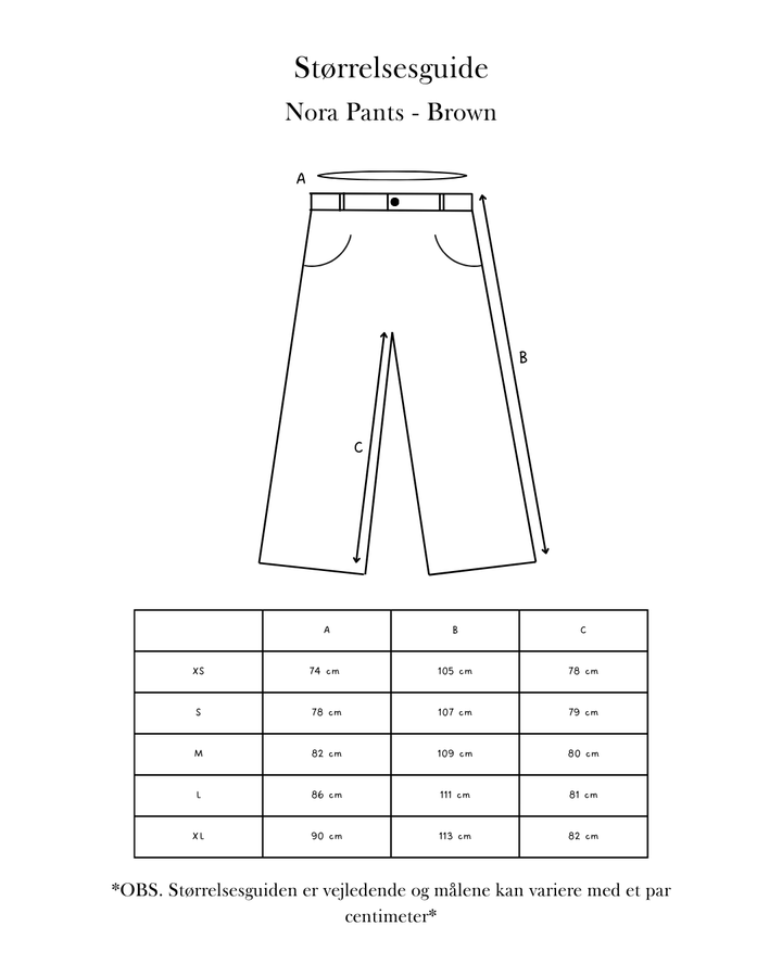 Nora Pants - Brown