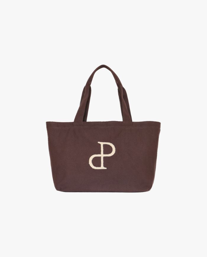 Vilma Tote Bag Medium - Dark Brown/Mini Logo