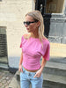 Klara Waisted Top - Bubble Gum