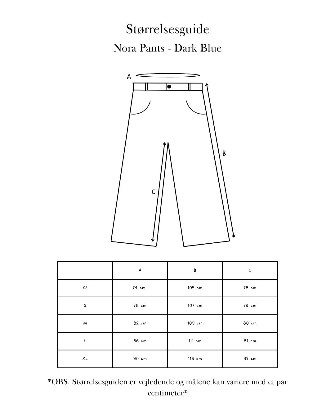Nora Pants - Dark Blue