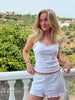 Anna Loungewear Shorts - Light Grey Melange