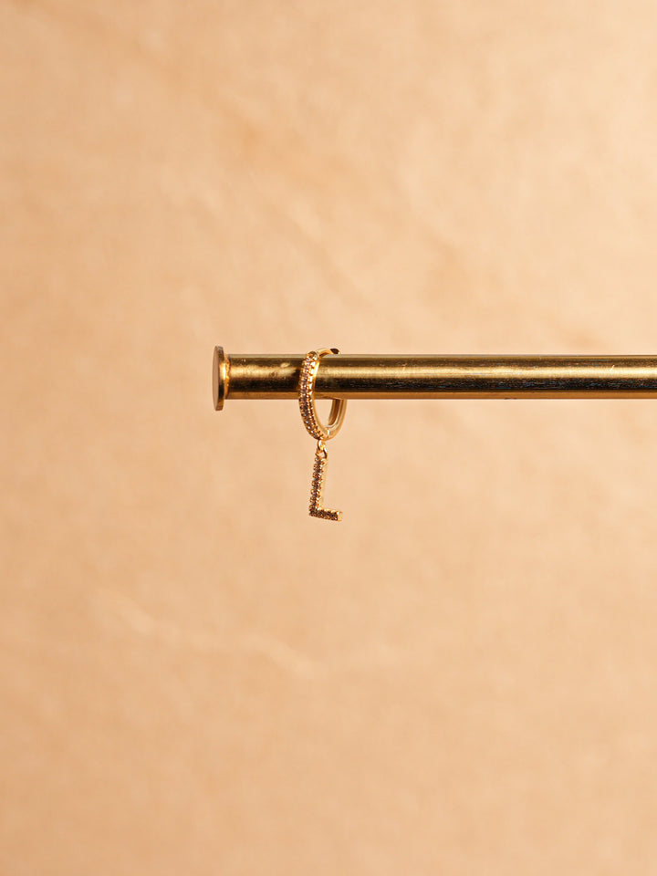 Letter Earring - Gold
