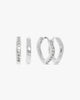 Amelia Square Earring 2-pack - Silver