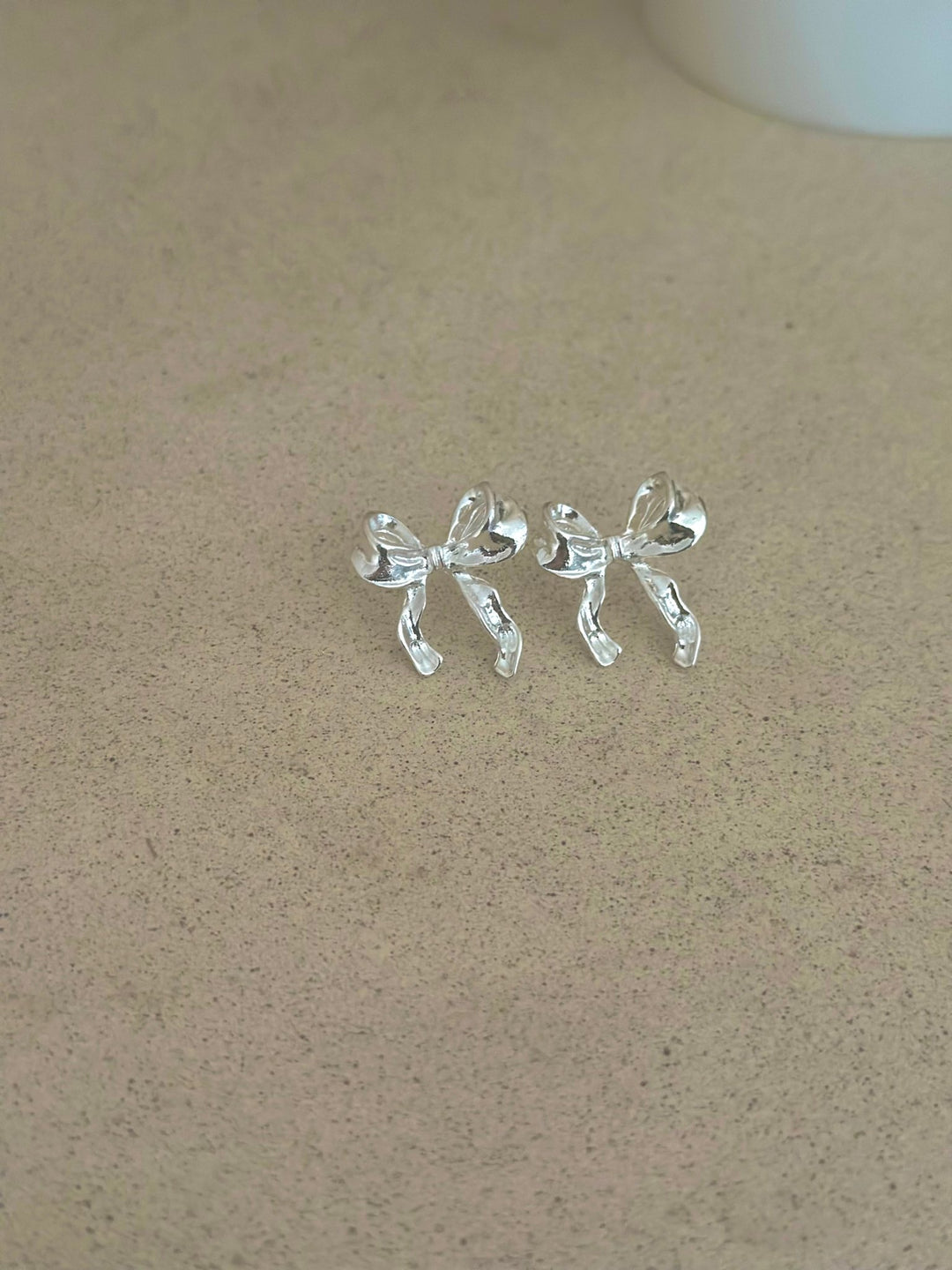 Caro Bow Earring - Silver