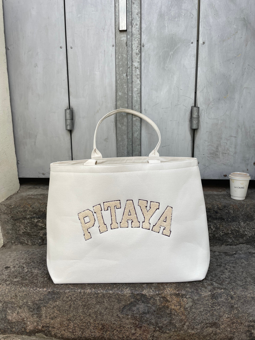 Vilma Tote Bag XL - Off White Teddy