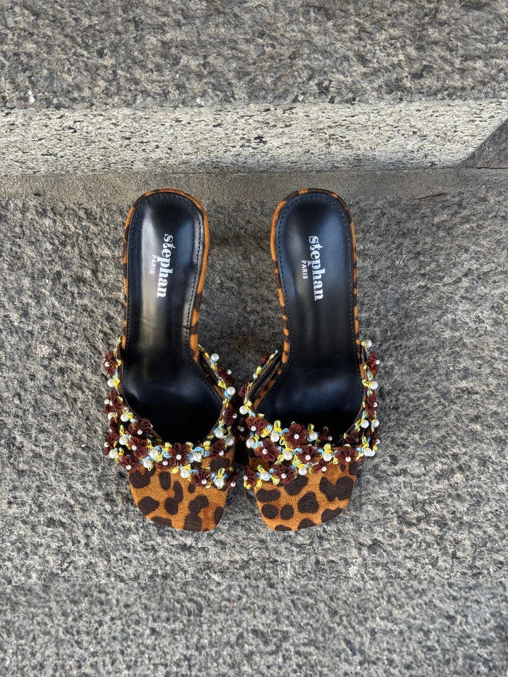 Wilson Elegant Heel Sandal - Leopard