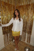 Jasmin Sequins Mini Skirt - Yellow
