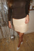 Jasmin Sequins Mini Skirt - Beige