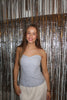 Cirkeline Bandeau Top - Light Blue Melange