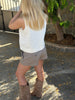 Nora Mini Shorts - Light Grey