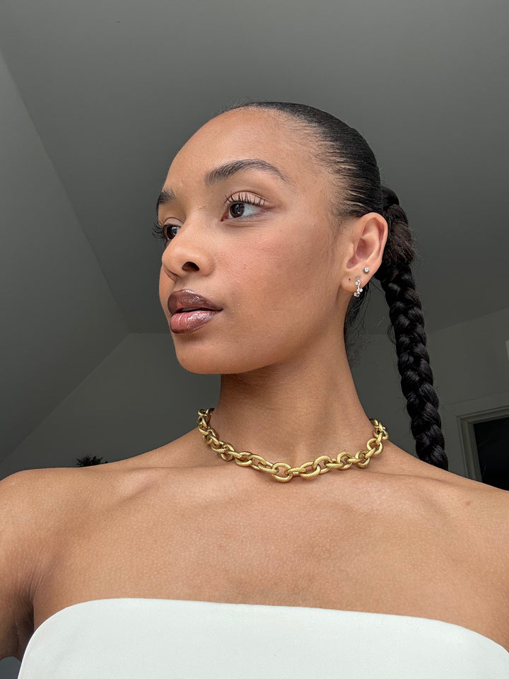 Julie Chunky Chain Necklace - Gold