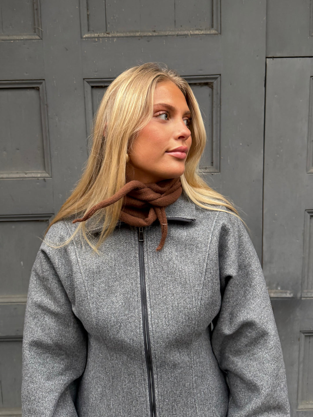 Carla Scarf - Chocolate Brown