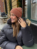 Fenja Beanie - Washed Brown