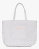 Shay Quilted Tote Bag - Purple Flower