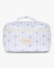Large Makeup Bag - Blue Bow