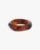 Sigga Horn Bangle Bracelet - Dark Brown
