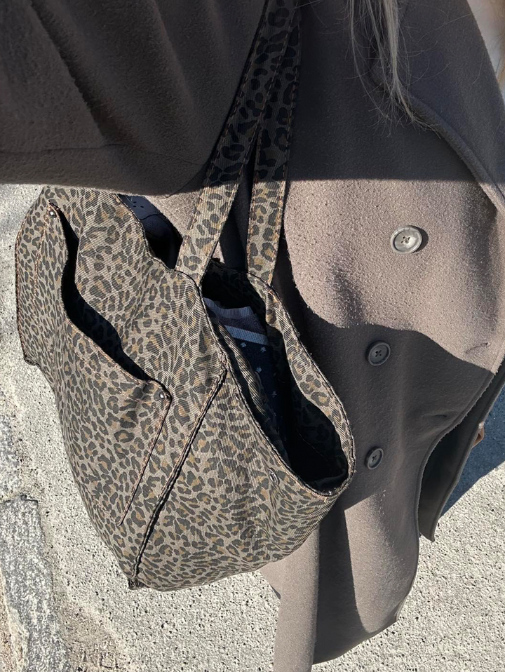Secondhand Aja Leopard Bag - Dark Brown