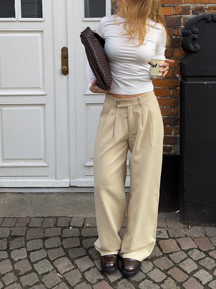 Secondhand Nora Pants - Beige Melange