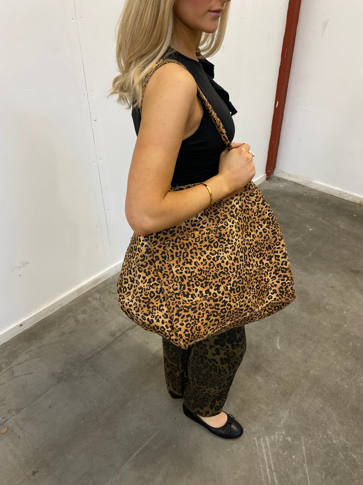 Secondhand Aja Leopard Bag - Light Brown