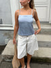 Marta Bow Top - Light Blue
