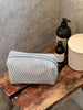 Hannah Makeup Bag - Blue Stripes