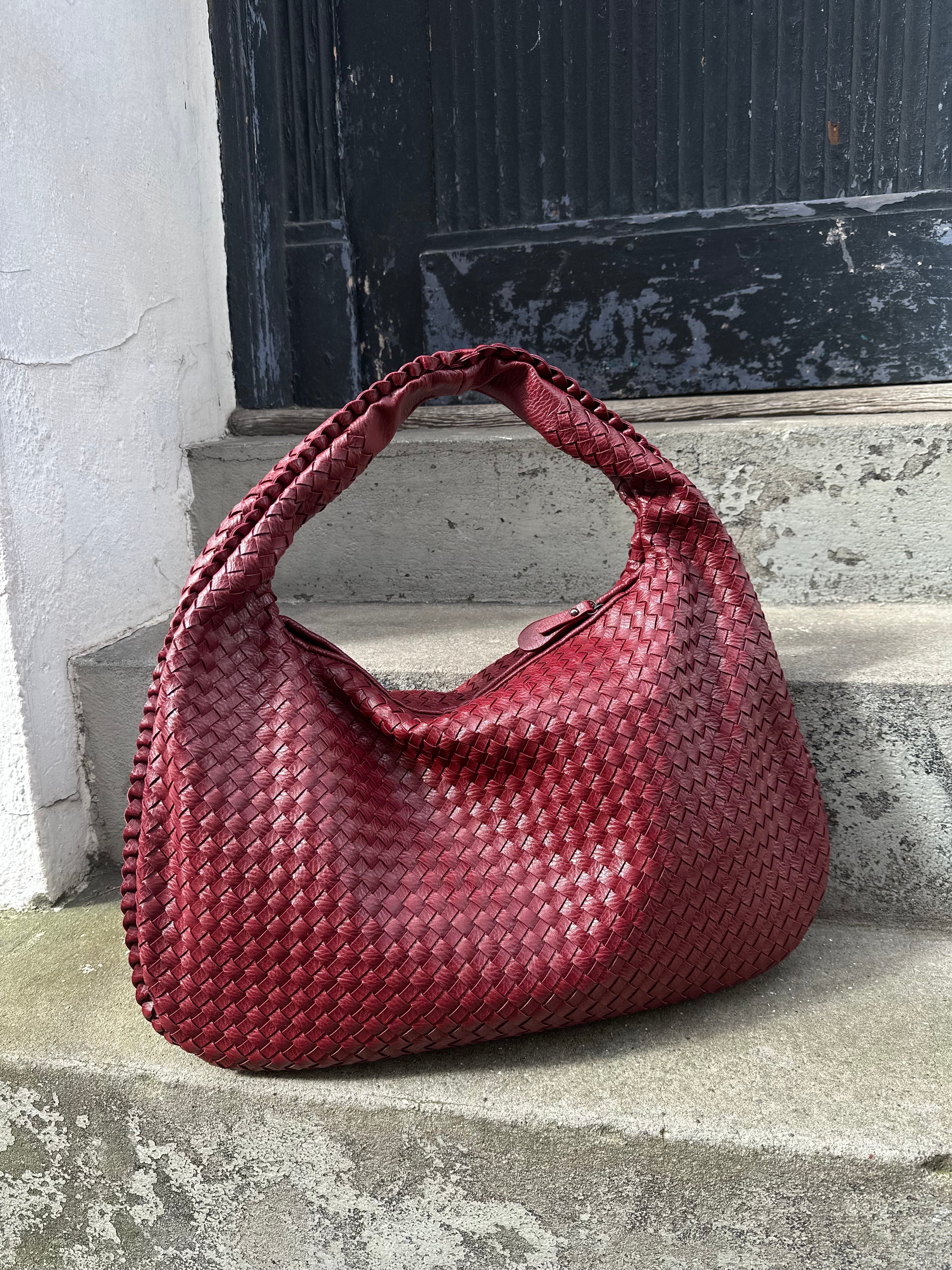 Dark red bag sale