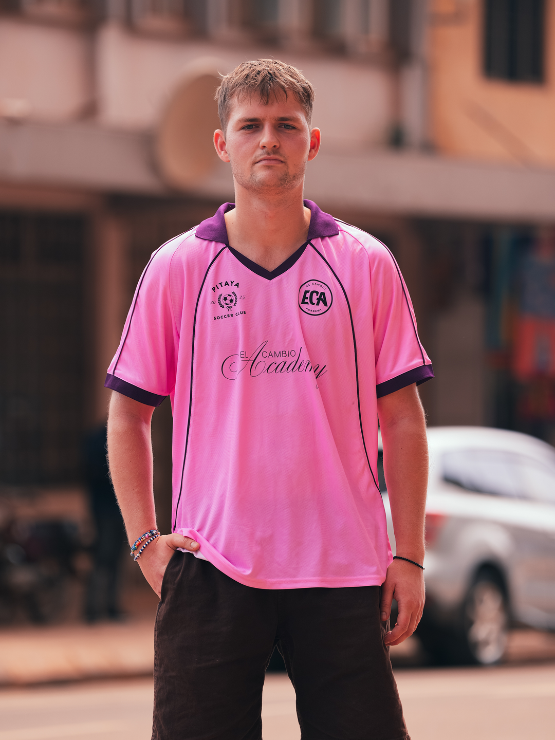 Pitaya X El Cambio Football Jersey - Pink