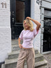 Klara Waisted Top - Baby Pink