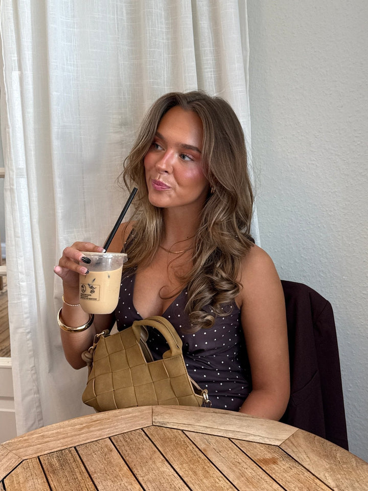 Marly Bag Small - Faux Suede Mocha Brown