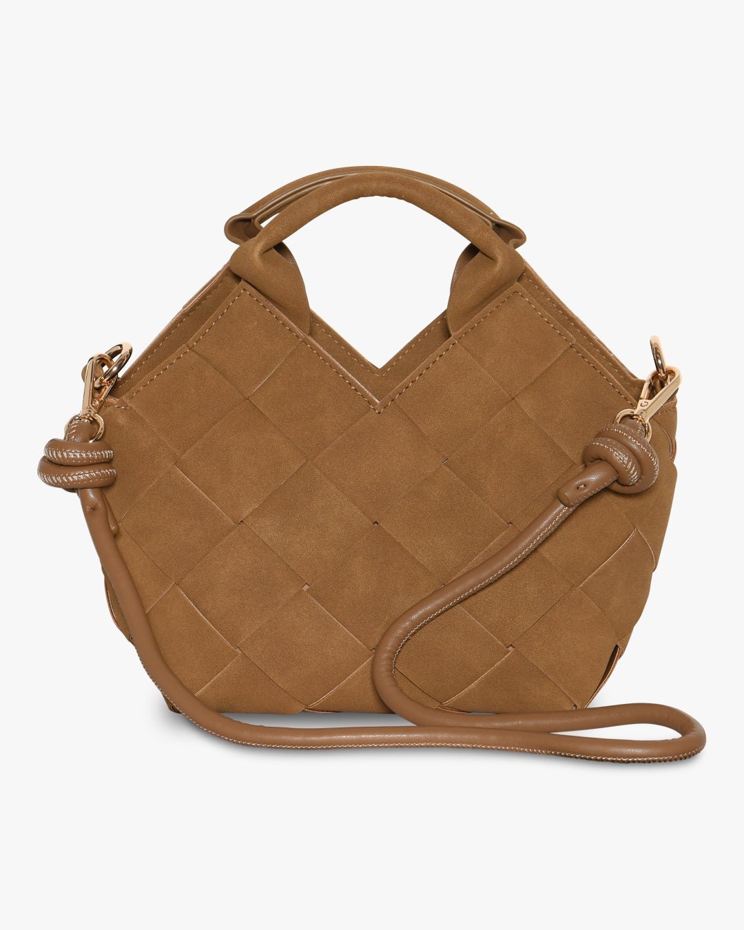 Marly Bag Small - Faux Suede Mocha Brown