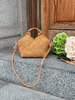 Marly Bag Small - Faux Suede Mocha Brown