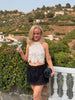 Miriam Fringe Skirt - Black