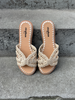 Juliet Braided Boho Flat Sandals - Beige