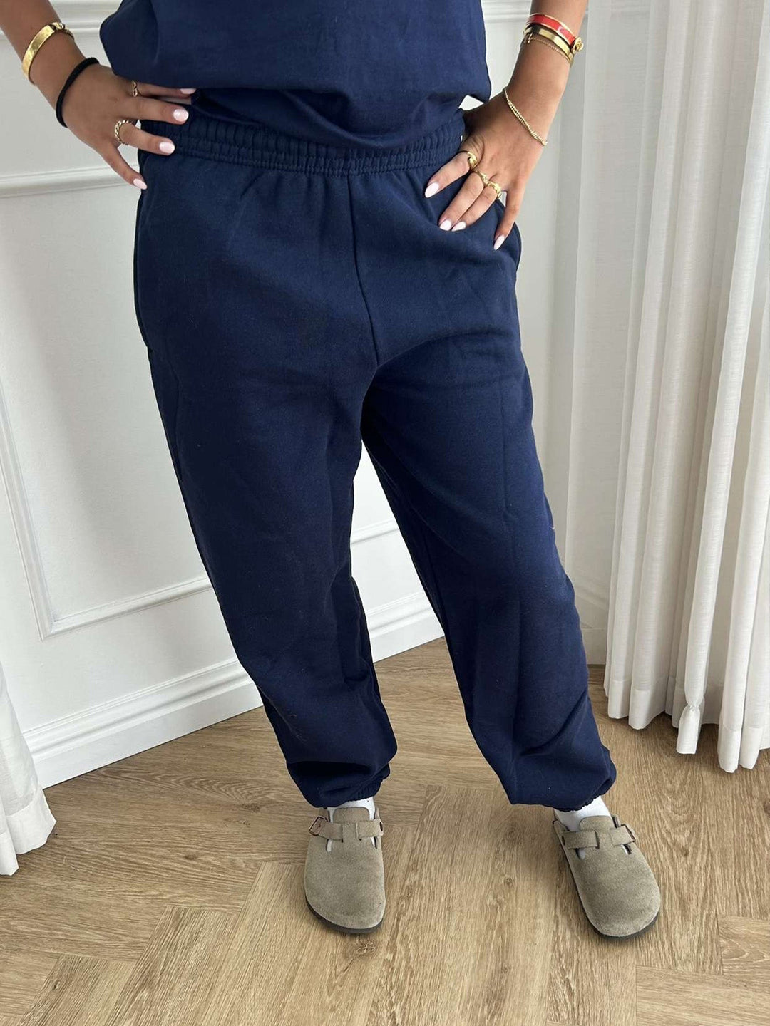 Sweatpants Joggers, Fruit of the Loom (With elastic) - Navy