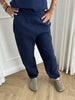 Sweatpants Joggers, Fruit of the Loom (With elastic) - Navy