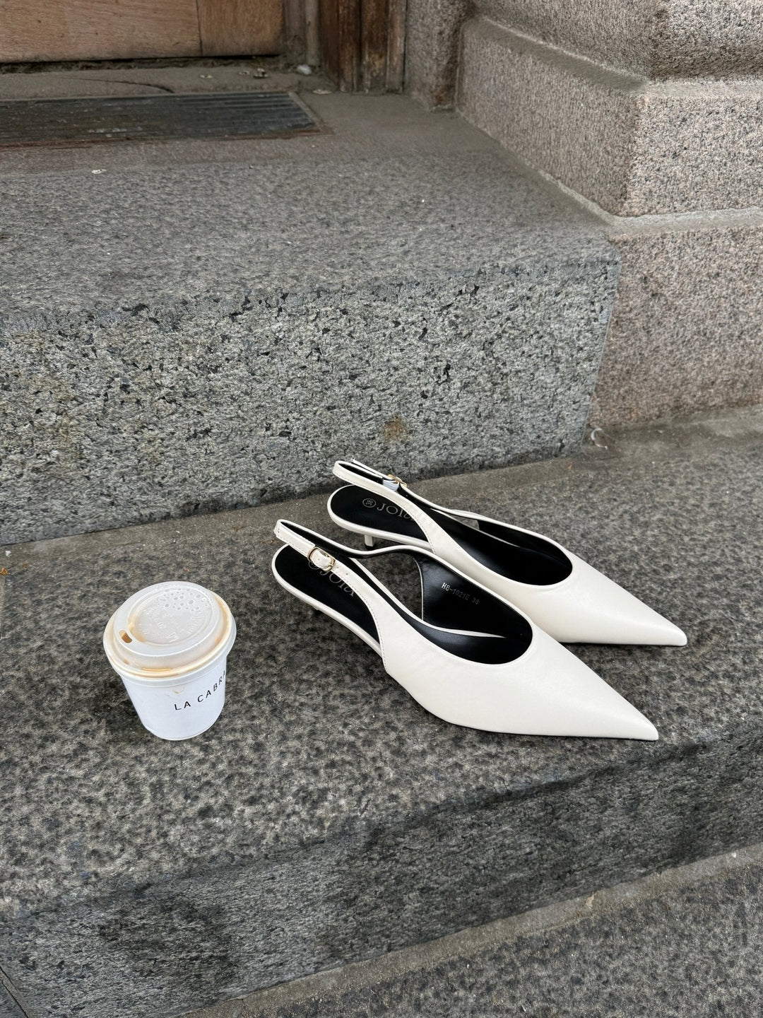 Thyra Slingback - Cream White