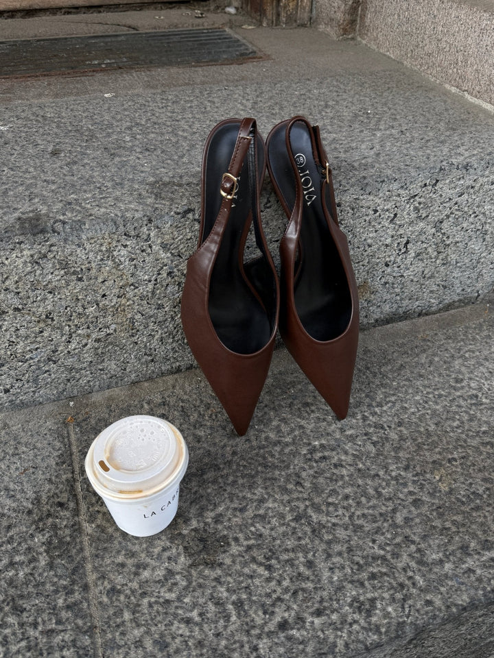 Thyra Slingback - Dark Brown