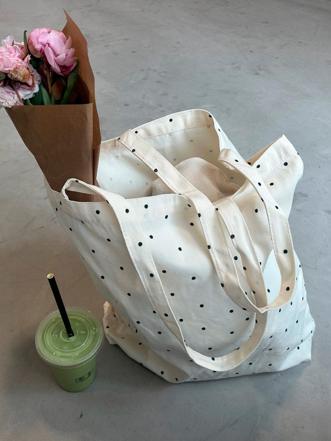 Tote Bag - Black Dots