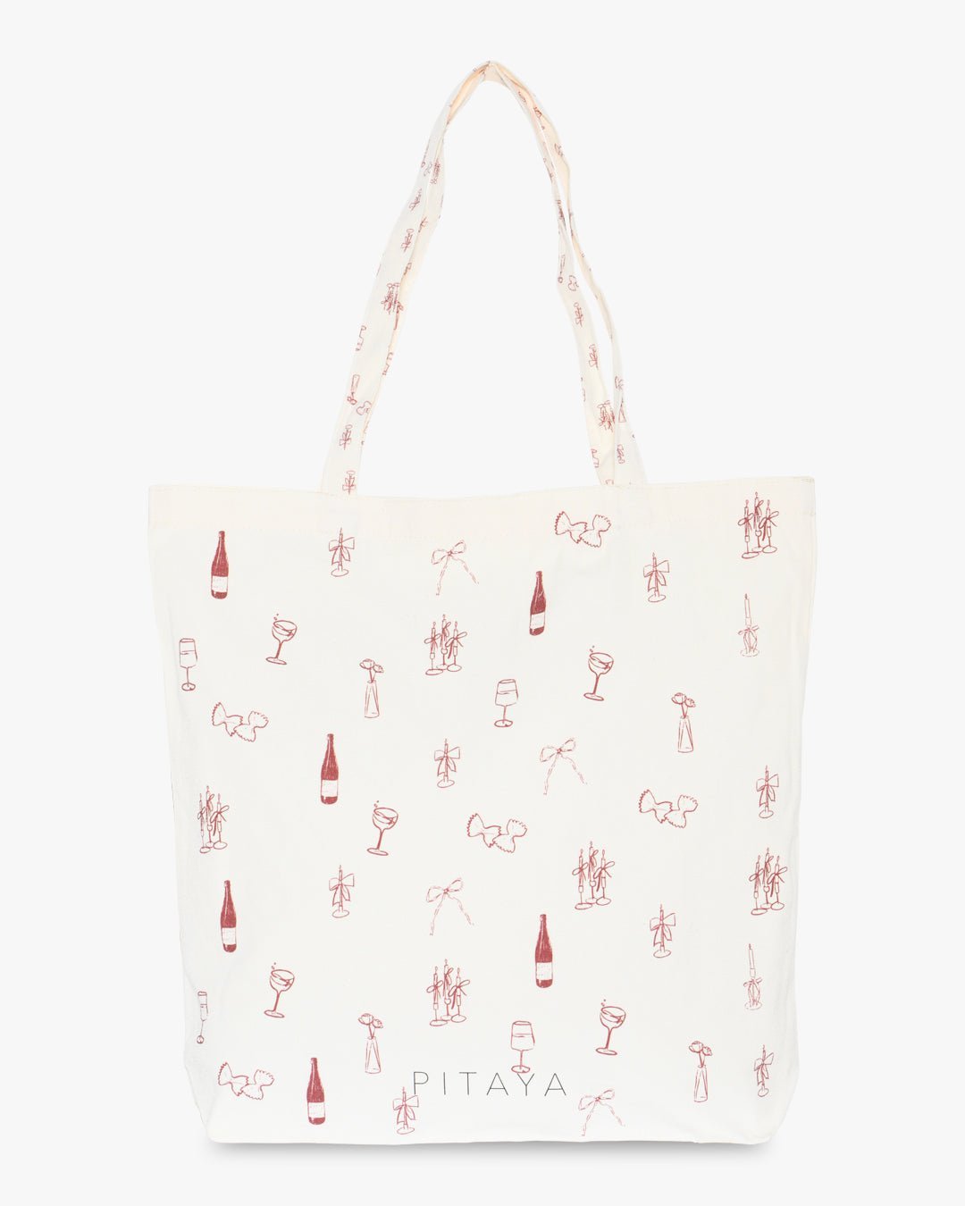 Tote Bag - Burgundy Dinner Setting