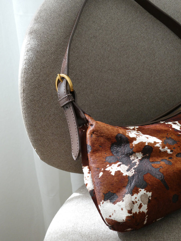Kayla Baguette Bag - Cow
