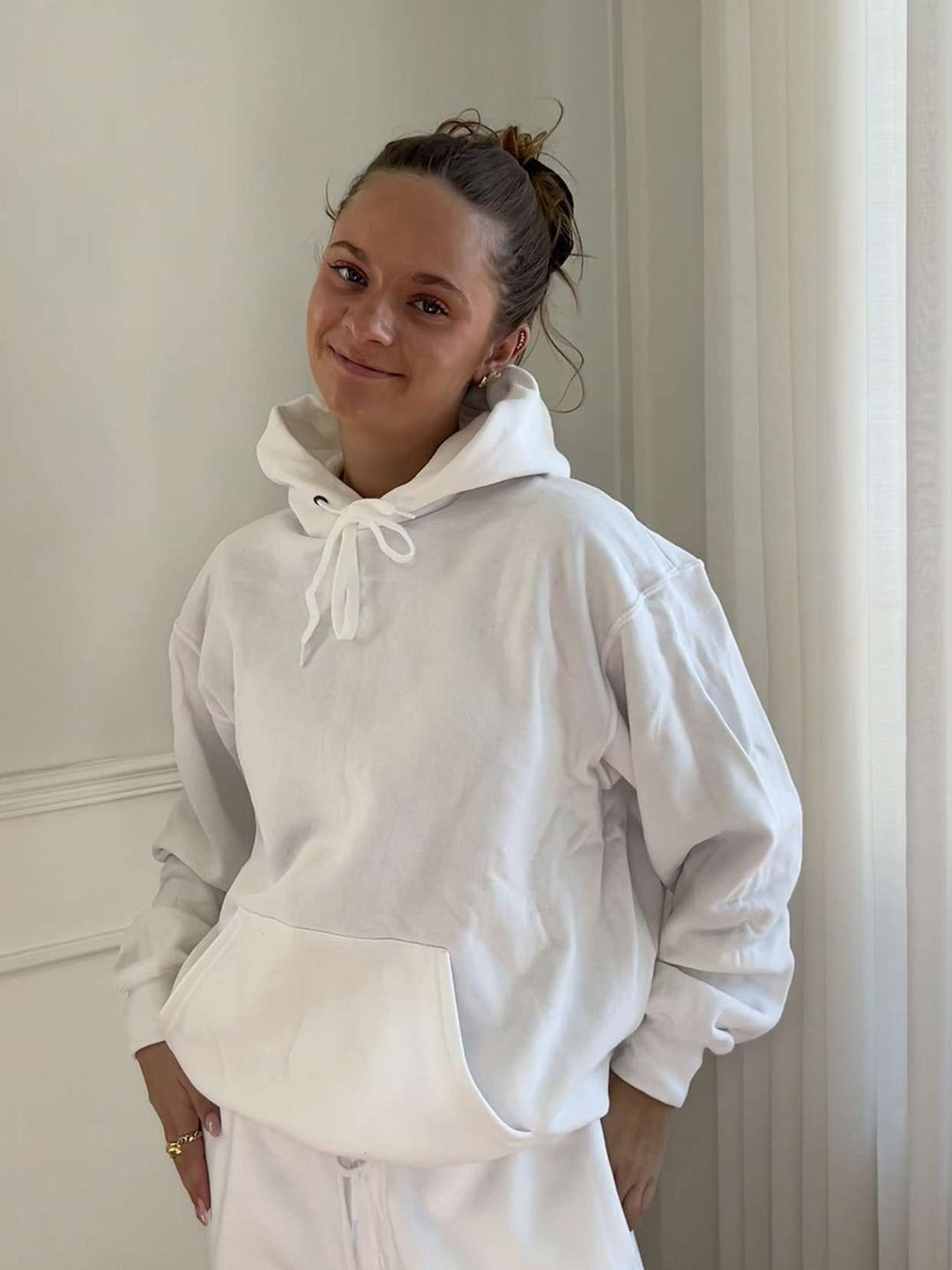 Hoodie, Fruit of The Loom - White