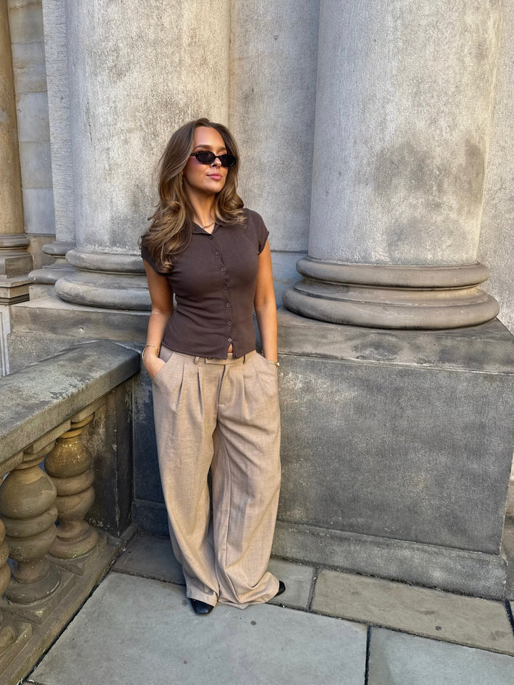 Vivian Knit Top - Licorice