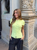 Vivian Knit Top - Lime Green