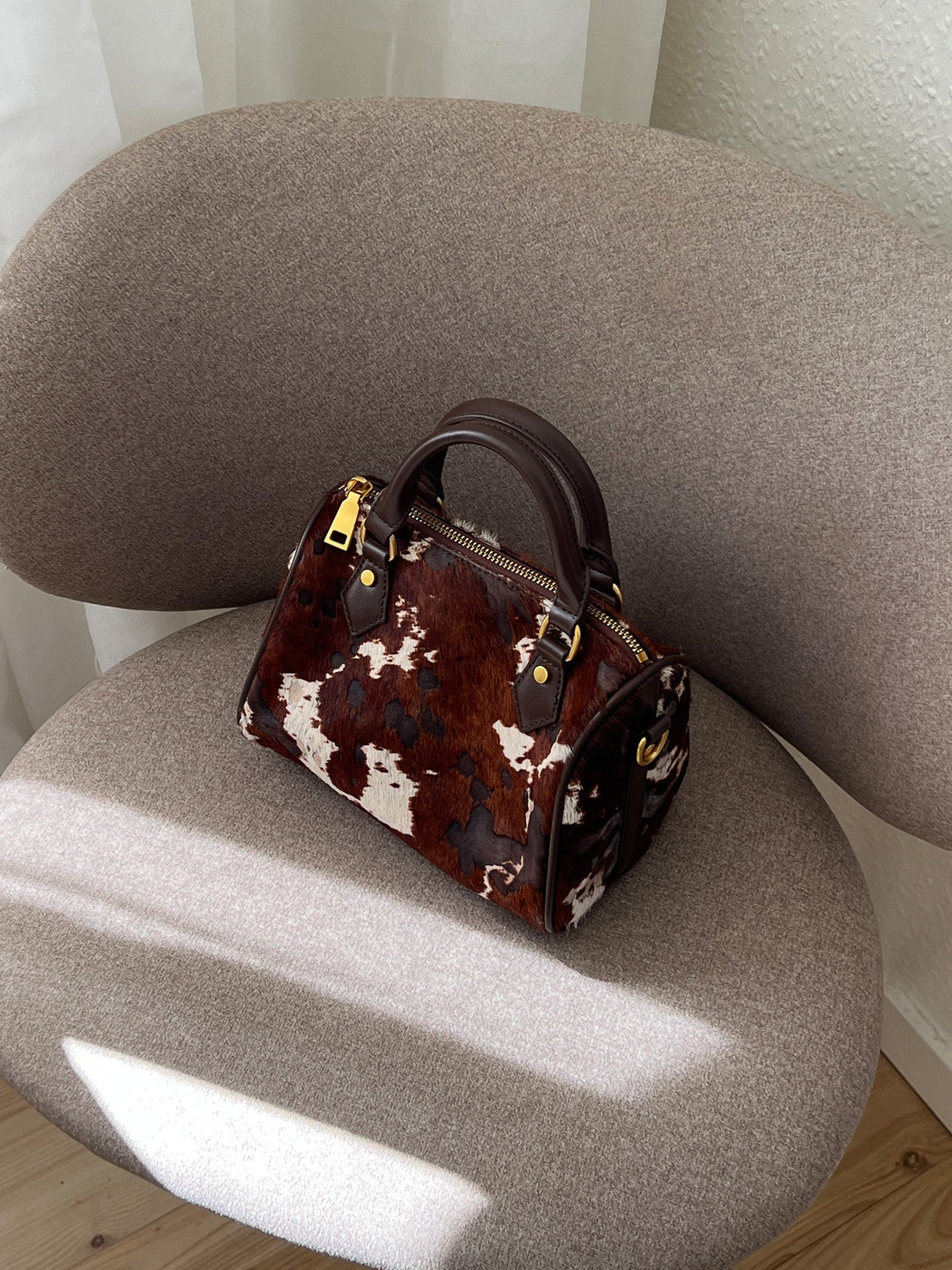 Kayla Bowling Bag - Cow